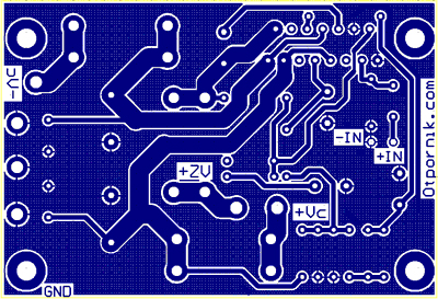 TDA 7294 električne veze na PCBu TDA 7294 električne veze na PCBu